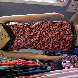 Topshop Floral Sequin & Lace Mini Dress